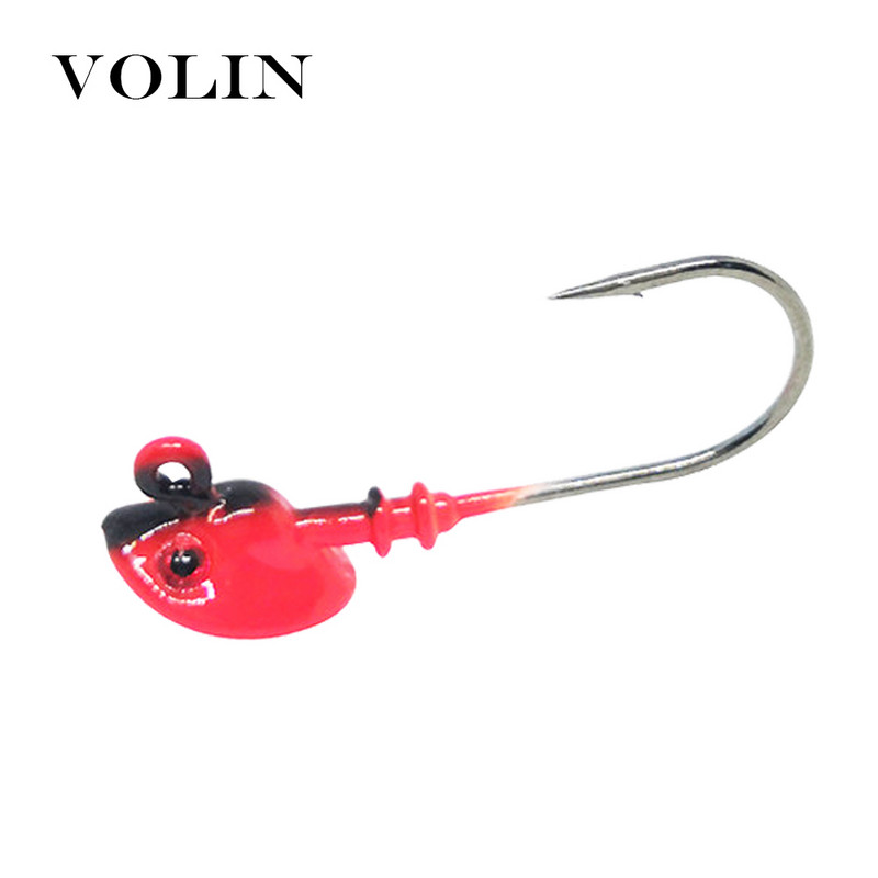 Volin UUS 2tk Konksud 7g/10g/14g/21g Jig Head Bait Mitmevärviline õngekonks pehme naise pliikonksu kõvale söödale