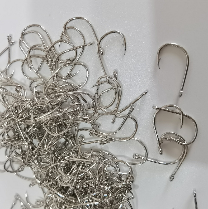 Õngekonksud 200 tk Silmaga rõngakujuline tikkkonks 3#-12# okastraat karpkalapüügiks Kalapüügi materjalid Kaubad Aksessuaarid Pesca