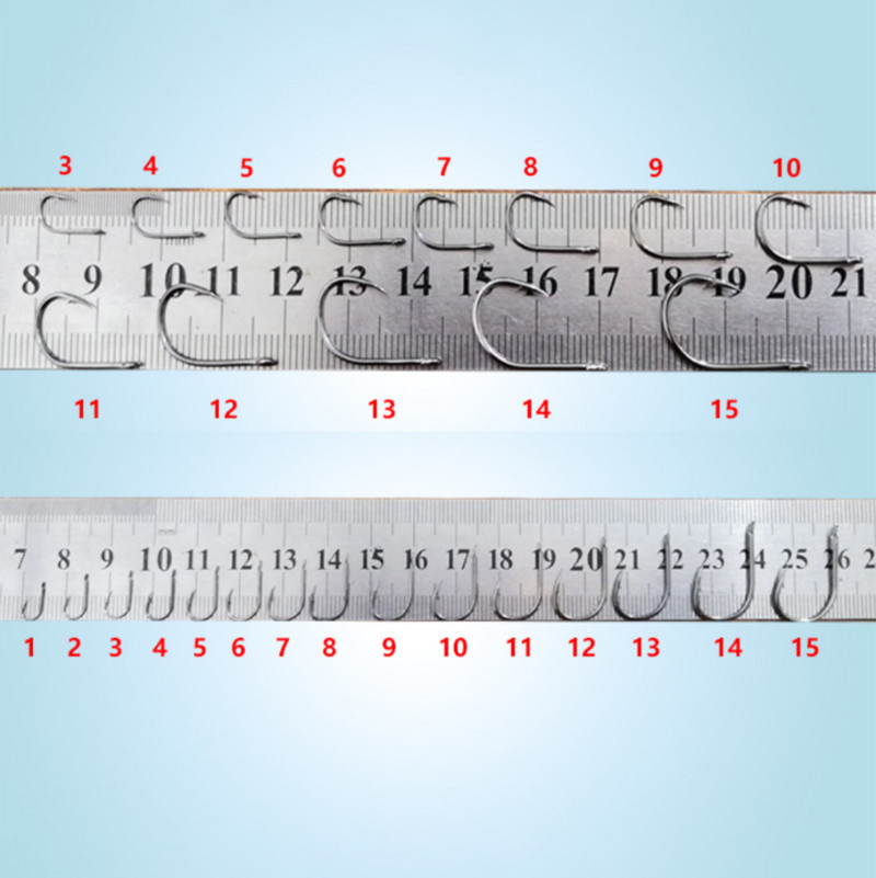 Õngekonksud 200 tk Silmaga rõngakujuline tikkkonks 3#-12# okastraat karpkalapüügiks Kalapüügi materjalid Kaubad Aksessuaarid Pesca