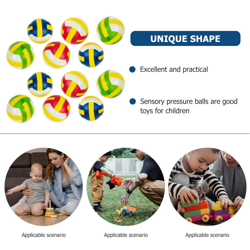 Rotaļlietas Rotaļlietas Stresa Volejbola Saspiede Mini Sensorie Bērni Putas Sports Halovīni Dekompresijas Volejboli Ballīte Mīksts Smieklīgs Fidget