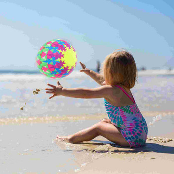 3 бр. Играчки с балони Детски блестящи надуваеми плажни топки Детска площадка Комплект за игра на открито Kickball