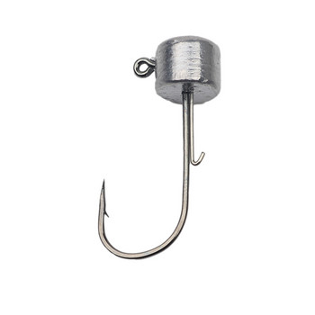 Rompin 10 τεμ./παρτίδα Ned Jig Head Fishing Hook Ned Rig Fishhook Soft Worm Lures Μανιτάρι Jig Hooks Αξεσουάρ ψαρέματος πέστροφας μπάσου