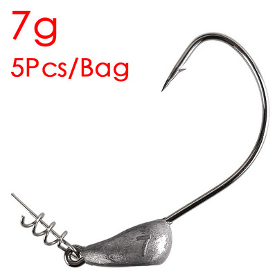 5 τεμ./Παρτίδα Γάντζοι για κεφαλή ανατροπέα 3,5 γραμ. 5 γραμ. 7 γραμ. 10 γραμ. 15 γραμ. 21 γρ.