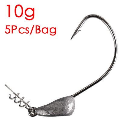 5 τεμ./Παρτίδα Γάντζοι για κεφαλή ανατροπέα 3,5 γραμ. 5 γραμ. 7 γραμ. 10 γραμ. 15 γραμ. 21 γρ.