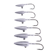 HENGJIA 7g 10g 15g 21g 28g 35g pliist jigipeaga vändakonksud Soft Worm Swimbaiti merepüügitarvete jaoks