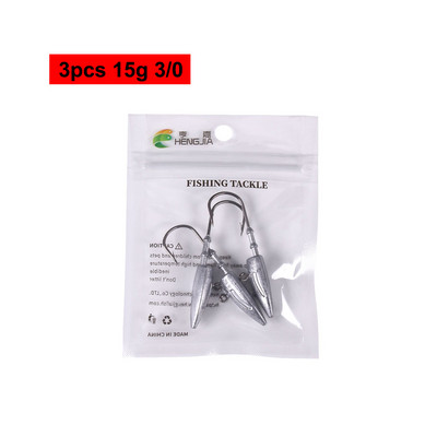 HENGJIA 7g 10g 15g 21g 28g 35g pliist jigipeaga vändakonksud Soft Worm Swimbaiti merepüügitarvete jaoks