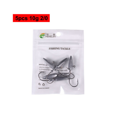 HENGJIA 7g 10g 15g 21g 28g 35g pliist jigipeaga vändakonksud Soft Worm Swimbaiti merepüügitarvete jaoks