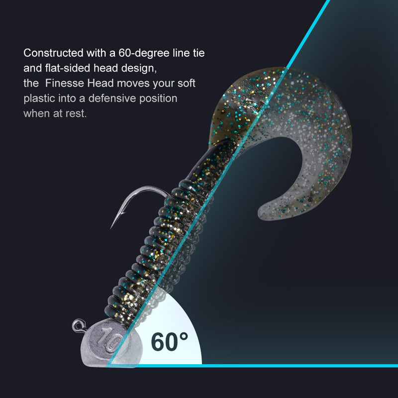 Noeby Jig Head 7g 10g 1/0 2/0 Ned Rig Head Hook Jig Worm Konksud haugi püügiks Anzol tarvikud