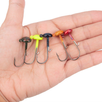 5 τμχ/παρτίδα Mushroom Jig Head Fishing Hook Weedless Fishing Ned Rig Bass Fishing Tackle Jig Head Set 3,5g 5g 7g