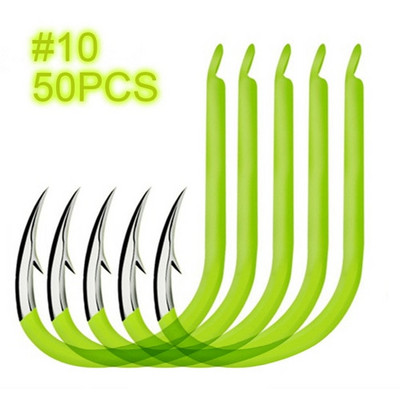 50db horgász horgok szénacél ponty horgász horgok világítanak éjszakai légy horgász horgásztartozékok Pesca