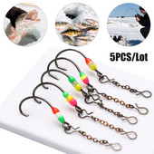 5 tk/partii Keti tüüp Värvus konks konks Talvine jääpüügi landikonks Mini metallist pliipeaga konks sööt Jigging kalapüügi okastkonks