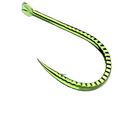 30db/csomag Szögesszögű horgász horgok Magas széntartalmú acél horgászhorgok horgászathoz Jip Zöld Arany Ezüst színű Erősített horgászhorgok