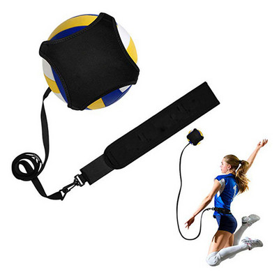 Тренировъчно оборудване за волейбол Помощ Тренажор за упражнения с регулируем колан за настройка на сервиране Обучение за въртене Връщане на топката
