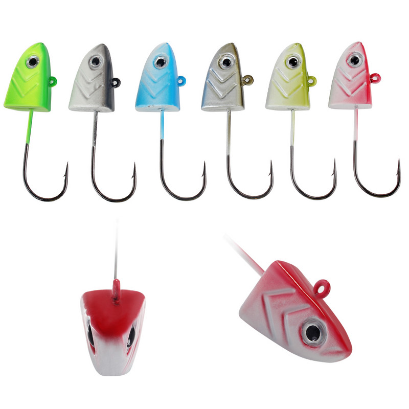 FTK Fishing Hooks 5g 12g 25g μανιβέλα Jig head hook hook fishing hook head Jig lure σκληρό δόλωμα μαλακό σκουλήκι αγκίστρι για ψάρεμα