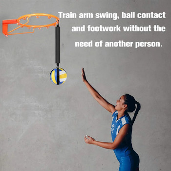 Тренировъчни ленти за волейболен шпайк Оборудване за влак за волейболна помощ M подобрява силата на скачане при сервиране и механиката на замаха на ръцете