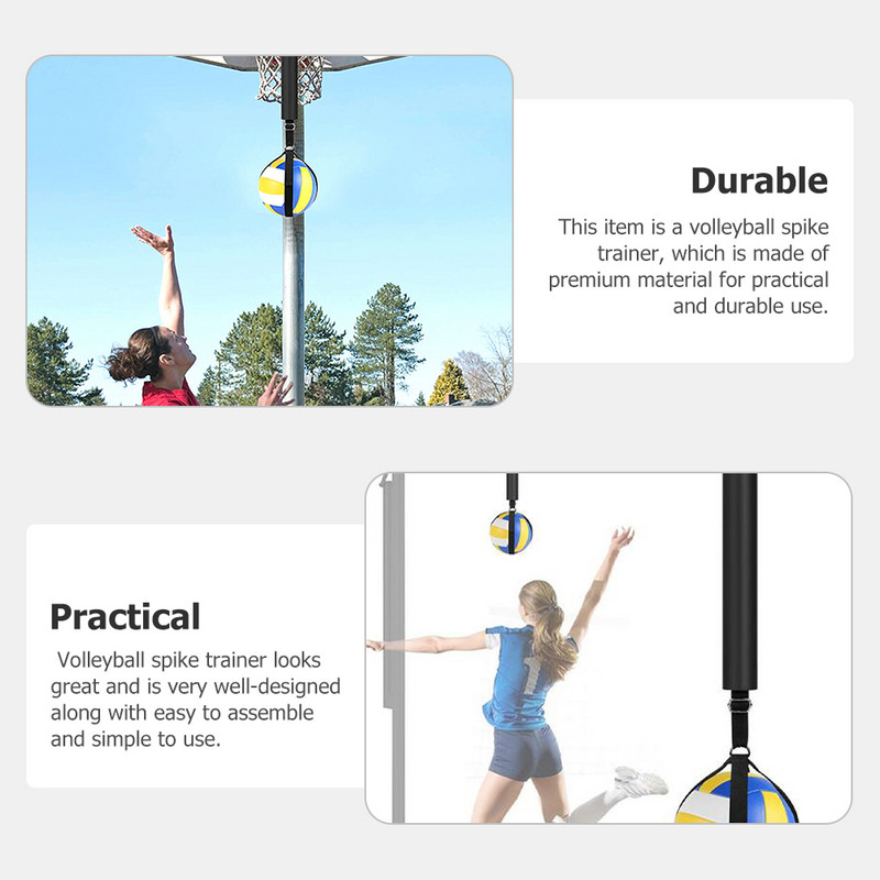 Röplabda edző edzőpánt hordozható szerszám tüske gyakorló kosárlabda karika nylon professzionális szalag játék kellékek eszközök felszerelés