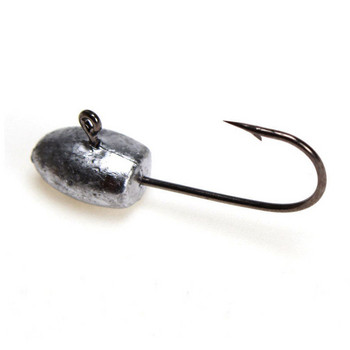 OBSESSION Μικρό μαλακό σκουλήκι Jig Rockfish Hook 1g 2g 3g 4g 10pcs Υψηλής ποιότητας Sinkers Mini Lead jig Head Bass Γάντζοι για ψάρεμα κυπρίνου