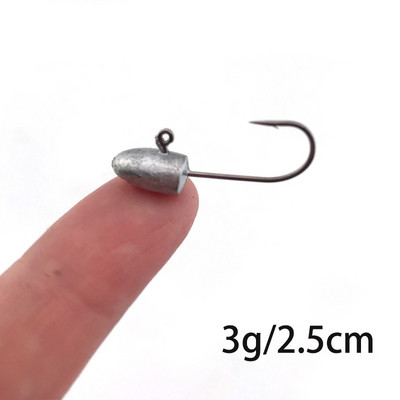 OBSESSION Väike, pehme ussikuga kivikonks 1g 2g 3g 4g 10tk Kvaliteetsed Sinkers Mini Lead jigipea Bass Carp püügikonksud