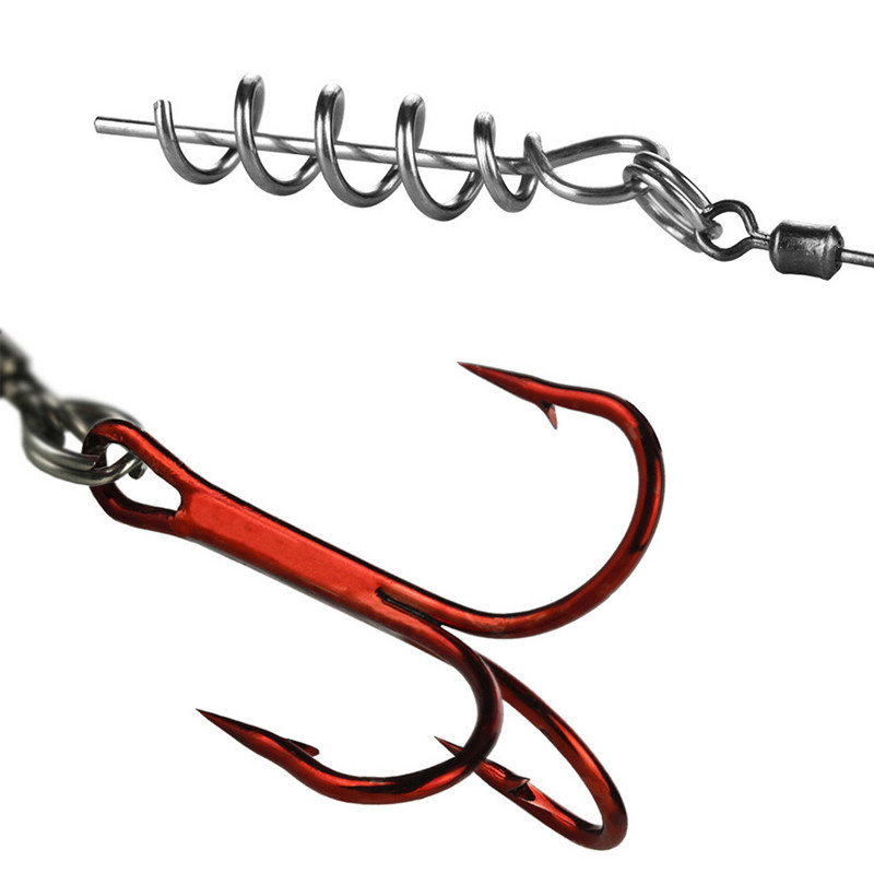 3бр./Партида 102 мм/104 мм куки за риба с въжета Кука за риболовно оборудване Кука с централен щифт Shad конектор Комплекти за риболовни съоръжения Комплект за меки примамки