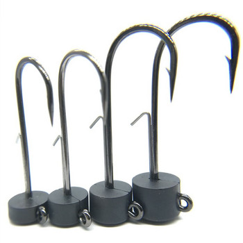 2 τμχ Jig Head Ned Rig Hooks 3,5g 4,7g 7g 10,5g Βολφραμίου Ατσάλινο άγκιστρο ψαρέματος Stick Worm Floating Soft Bait Hook for Bass Trout