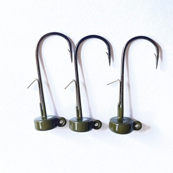 2 τμχ Jig Head Ned Rig Hooks 3,5g 4,7g 7g 10,5g Βολφραμίου Ατσάλινο άγκιστρο ψαρέματος Stick Worm Floating Soft Bait Hook for Bass Trout