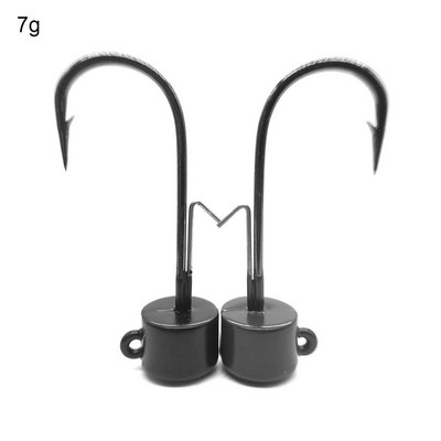 2 buc. Cârlige de pescuit Ned Rig Head 3,5 g 4,7 g 7 g 10,5 g. Cârlige de pescuit din oțel tungsten, vierme, cârlig plutitor de momeală moale pentru păstrăv bas