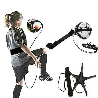 Futbolo kamuoliuko žongliravimo krepšys vaikams pagalbinis spyris su diržu, solo Futbolo treniruoklis Futbolo smūgis Vaikų futbolo treniruočių įranga
