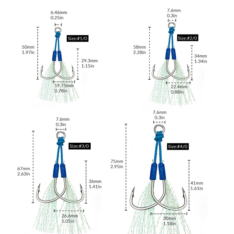THKFISHi kõrge süsinikusisaldusega terasest ringi abikonksu komplekt topeltpaariga, aeglane sikutamine bassi jaoks erinevate püügistsenaariumide jaoks kalariistad