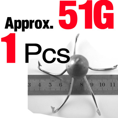 MNFT With Lead Head Five Anchor Claw Barbed Fishhooks Εργαλεία ψαρέματος Εργαλεία ψαρέματος Χονδρικό Μέγεθος 30&42&51&61g