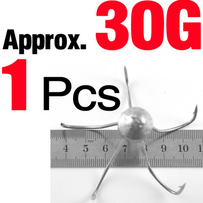 MNFT With Lead Head Five Anchor Claw Barbed Fishhooks Εργαλεία ψαρέματος Εργαλεία ψαρέματος Χονδρικό Μέγεθος 30&42&51&61g