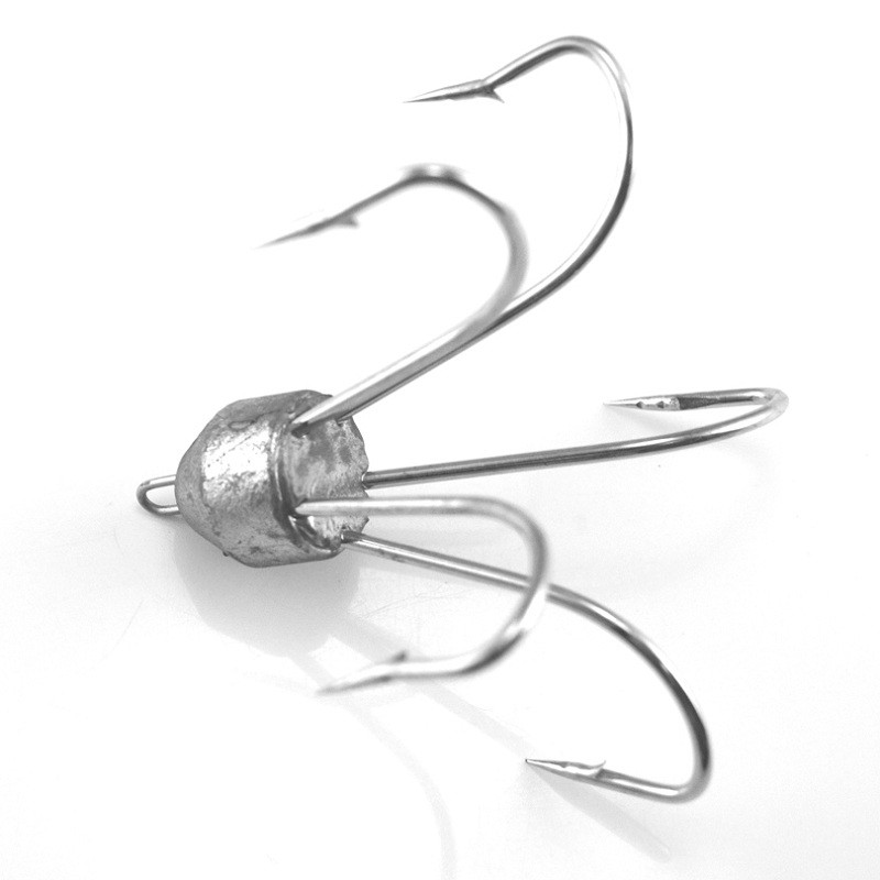 MNFT With Lead Head Five Anchor Claw Barbed Fishhooks Εργαλεία ψαρέματος Εργαλεία ψαρέματος Χονδρικό Μέγεθος 30&42&51&61g