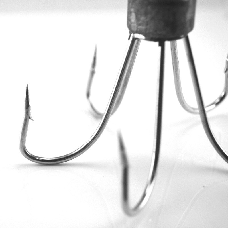 MNFT With Lead Head Five Anchor Claw Barbed Fishhooks Εργαλεία ψαρέματος Εργαλεία ψαρέματος Χονδρικό Μέγεθος 30&42&51&61g