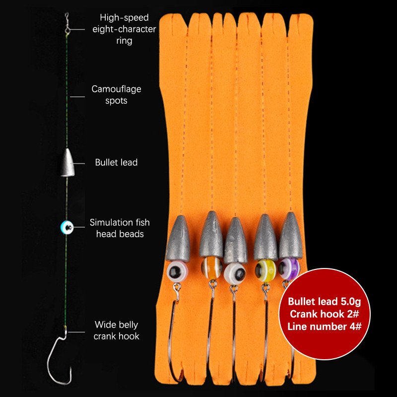Új 5db Texas Rig készlet horgok basszus halhoz Carolina horgászfelszerelés készlet horgászcsali szett horgászcsalik Féreg horgász horog csali