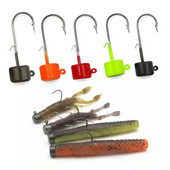 Püügikonks NED Jig Head Konks 1,6g 2,0g 3,0g 4,8Tugev mahakukkumisvastane lisakonksud mandariini kala plii ussikonks