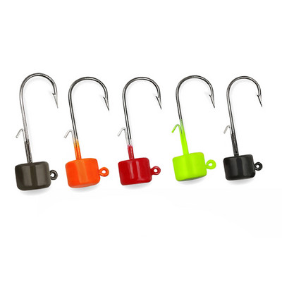 Püügikonks NED Jig Head Konks 1,6g 2,0g 3,0g 4,8Tugev mahakukkumisvastane lisakonksud mandariini kala plii ussikonks