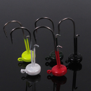 WALK FISH 5PCS/Lot Джиг глава 4.2g Finesse Mushroom Jig Heads Кука за мека стръв Риболовна кука Риболовна кука за бас пъстърва