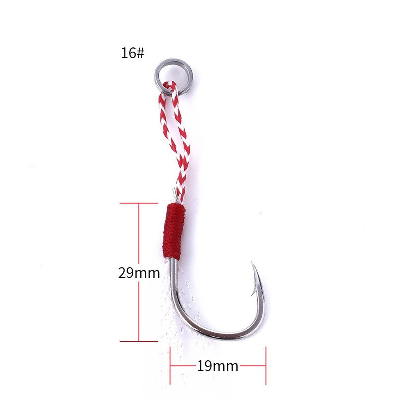 WHYY 5 részes horgászhorgok, masszív fém, tollrögzítő kiegészítő csalik mélytengeri vagy tengeri trollkodáshoz.