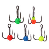 10 τμχ/σετ Winter Ice Fishing Three Anchor Hook Ανθεκτικό στη διάβρωση Drill Drill Hook Carbon Steel Treble Hook Fishing