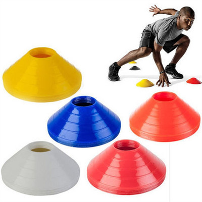 10 τμχ Agility Disc Cone Σετ Ποδοσφαίρου Προπόνηση Πιατάκι Κώνοι Μαρκαδόρος Δίσκοι Multi Sport Training Space Cones Αξεσουάρ προπόνησης