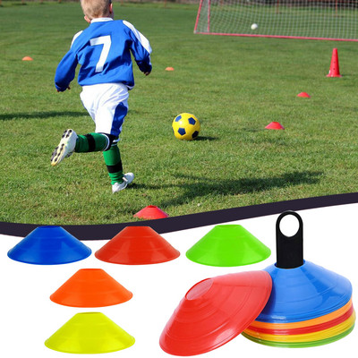 New 10pcs/lot 19cm Cones Marker Discs Soccer Football Training Sports Entertainment Accessories