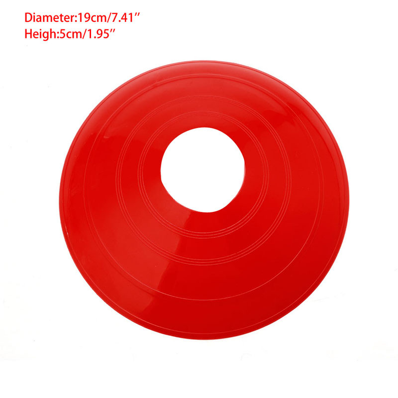 Nauji 10 vnt./stal. 19 cm kūgių žymekliai Diskai Futbolas Futbolas Treniruotės Sportas Pramogos Priedai