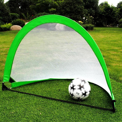 1 db hordozható foci futballkapu háló összecsukható edzési célháló gyerekeknek beltéri szabadtéri játék összecsukható futballkapu
