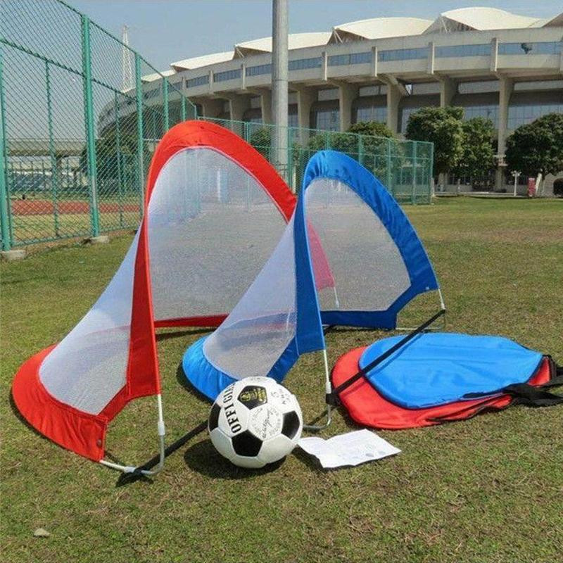 1PC nešiojamasis futbolo futbolo vartų tinklelis, sulankstomas, treniruočių vartų tinklelis, skirtas vaikams, uždaras lauko žaidimų žaislas, sulankstomas futbolo varteliai