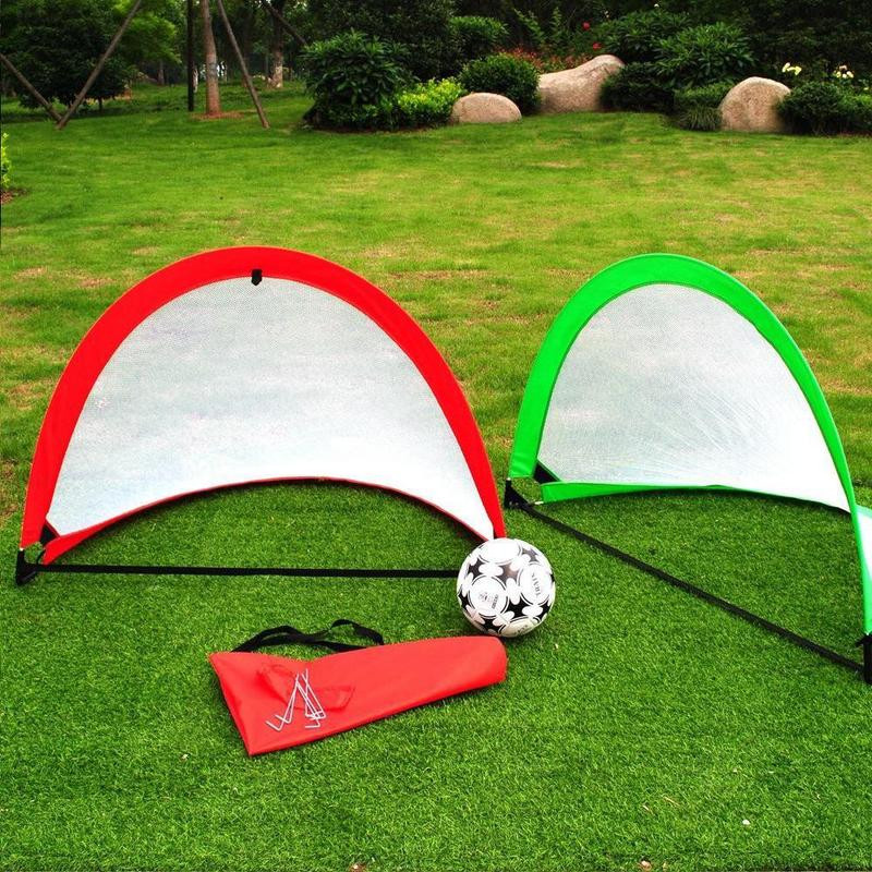 1PC nešiojamasis futbolo futbolo vartų tinklelis, sulankstomas, treniruočių vartų tinklelis, skirtas vaikams, uždaras lauko žaidimų žaislas, sulankstomas futbolo varteliai