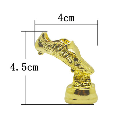 Golden Boot Top Soccer Award Mini Model La Liga Bezmaksas piegāde World Football Metal Trophy Cimdi Atslēgu piekariņi Fani Suvenīru dāvana