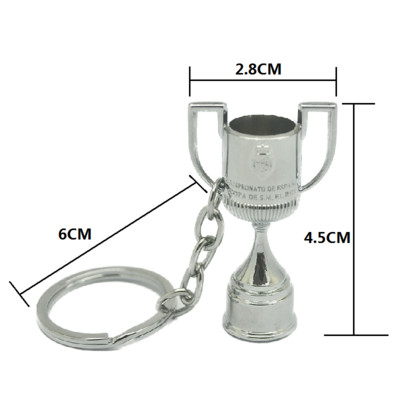 Top Soccer Award Mini Model Key Tag 2023 Безплатна доставка Световен футболен метален трофей Ръкавици Ключодържател Фенове Сувенир Подарък Висулка