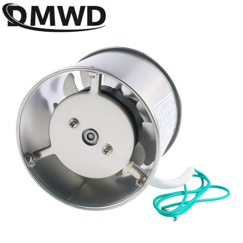 25W 4 colių virtuvės tualeto išmetimo ventiliatorius nerūdijančio plieno žaliuzės mini langas išmetimo ventiliatorius oro vėdinimo traukos pūstuvas metalinis vamzdis