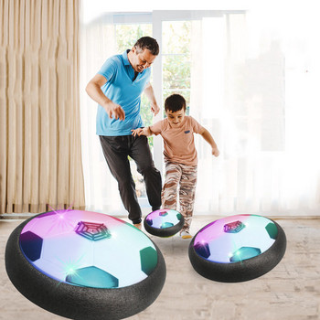 Нова футболна топка Hover, въздушна възглавница, плаваща пяна, футбол с LED светлина, плъзгащи се играчки Футболна топка, детски спортни игри на закрито