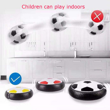 Нова футболна топка Hover, въздушна възглавница, плаваща пяна, футбол с LED светлина, плъзгащи се играчки Футболна топка, детски спортни игри на закрито