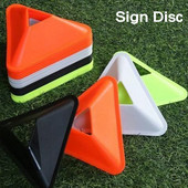 Välise kolmnurga jalgpallitreeningu silt, ketas korvpall jalgpall, takistustreening, teetõkkehunnik, PVC sporditarvikud 4 värvi